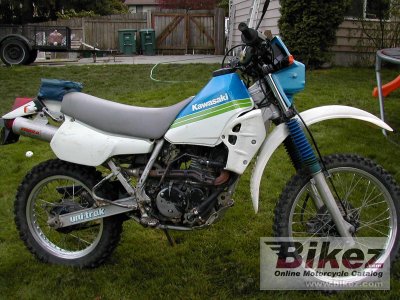 kawasaki klr 250 photograph