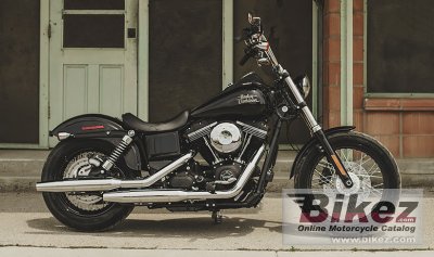 DYNAMITE BLACK Seitenkoffer Harley Davidson Streetbob bis 2017 Dyna HD schwarz