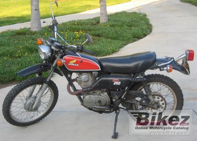 1975 Honda Xl 250 Specifications And Pictures