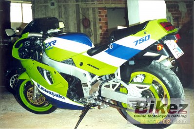 1989 Kawasaki ZXR 750 (reduced effect)