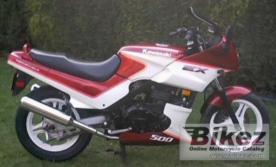 afvisning kabine Seminar 1992 Kawasaki GPZ 500 S specifications and pictures