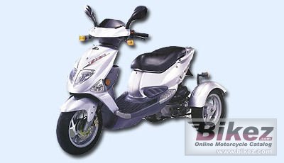 2007 PGO Tricycle 50 rated