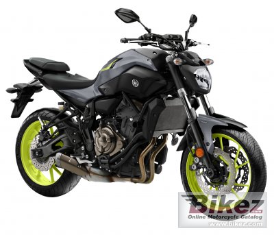 2017 Yamaha MT-07 specifications and pictures